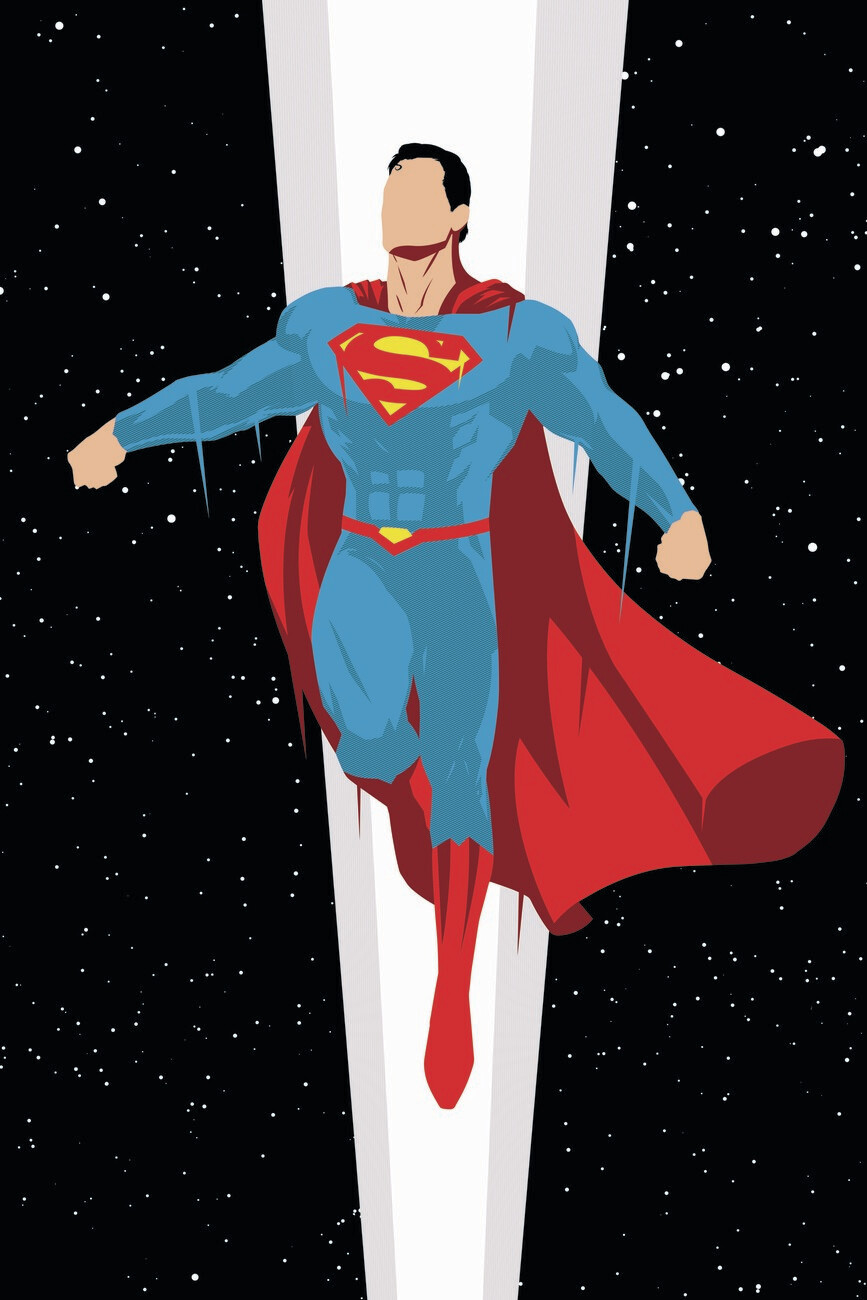 Superman Art Design Vector Super Hero: vetor stock (livre de direitos