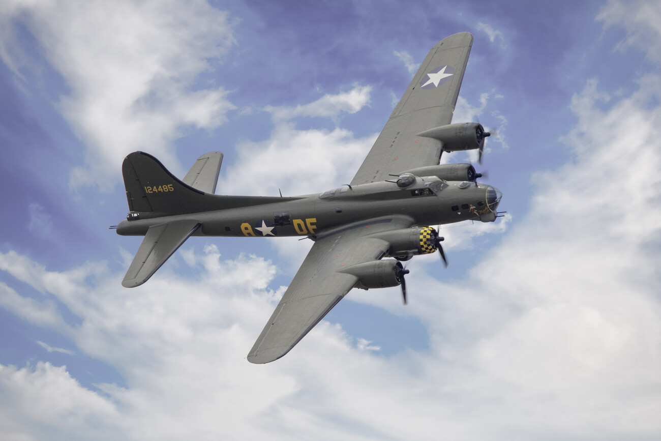 Targa In Metallo Vintage B17 Flying Fortress – Poster In Latta 20x30 Cm Per Parete, Bar, Garage, Man Cave