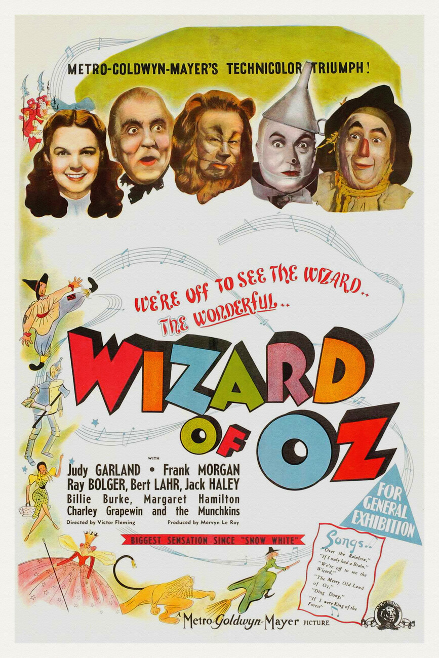Poster The Wonderful Wizard of Oz, Ft. Judy Gardland | Wall Art