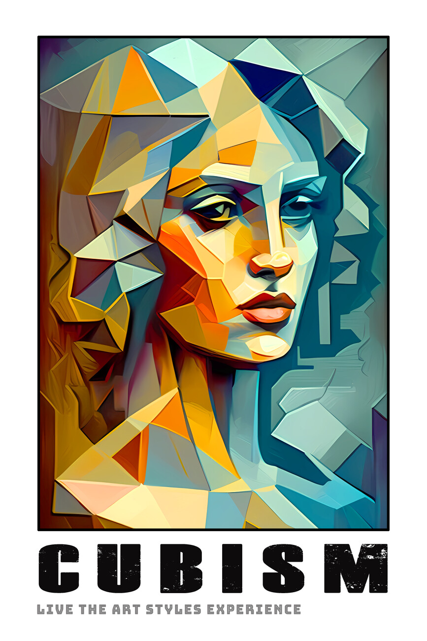 Poster CUBISM: Live the Cubist Art Style! EDU & Joy: mod#2 | Wall