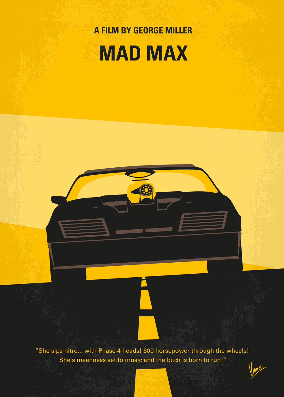 Poster No051 Mad Max 1 | Wall Art | 3+1 FREE | Europosters