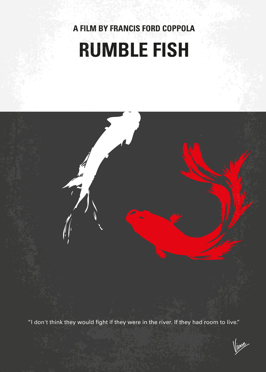Poster No073 Rumble fish | Wall Art | 3+1 FREE | Europosters