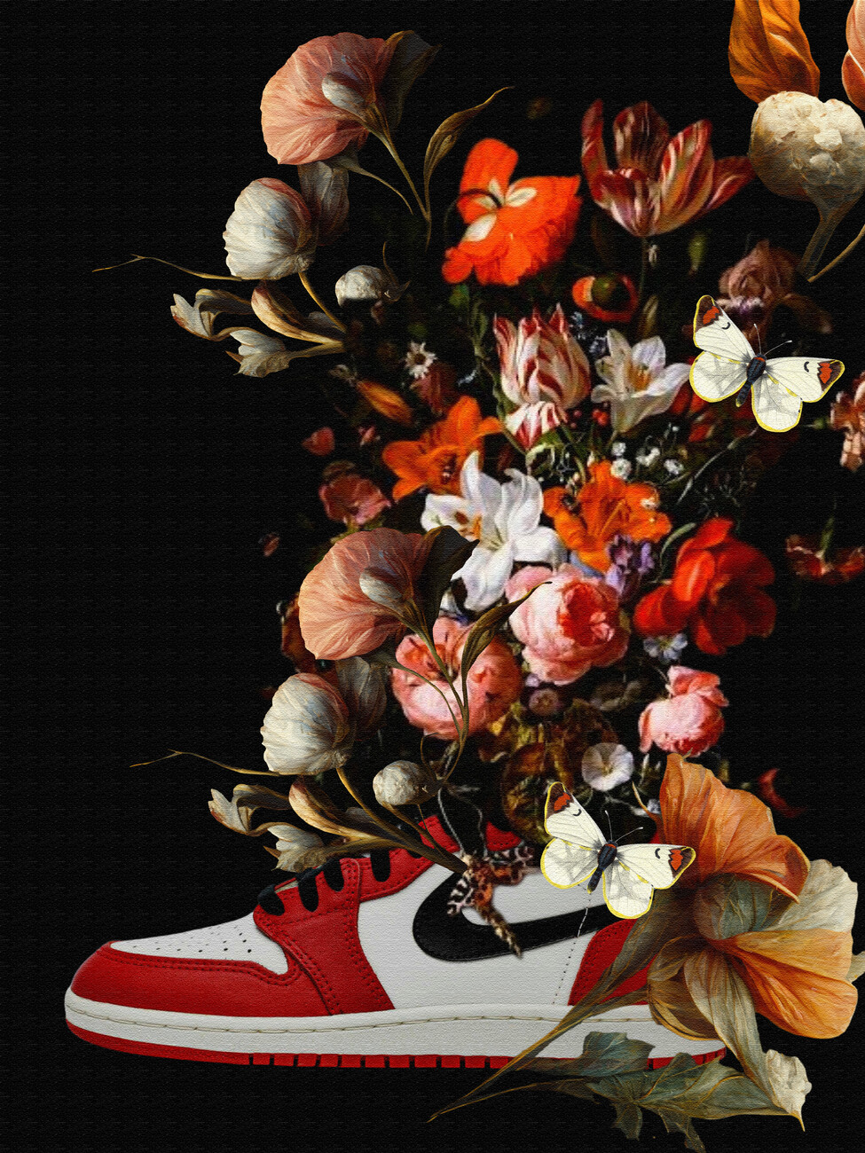 flower air jordans