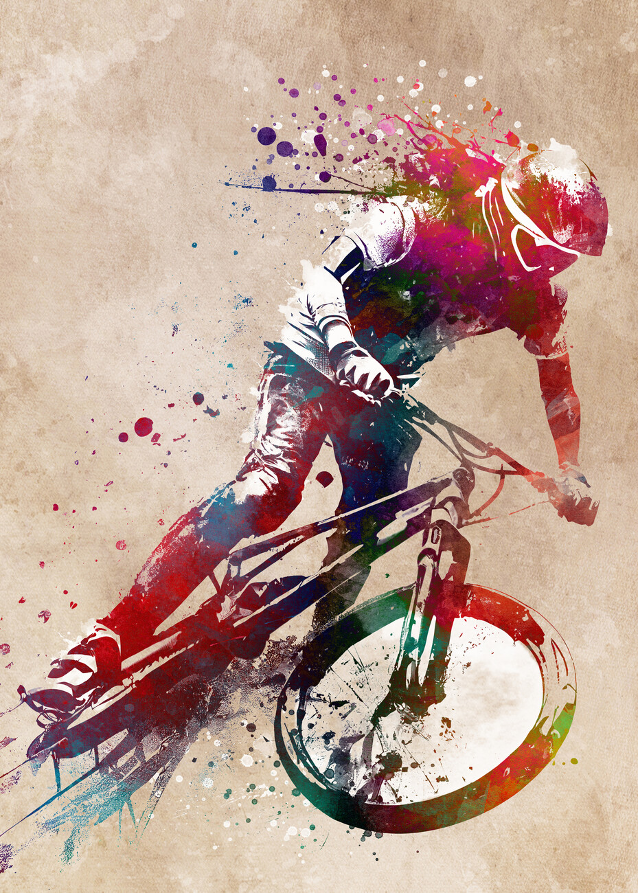 Poster BMX sport art 31, Justyna Jaszke | Wall Art | 3+1 FREE