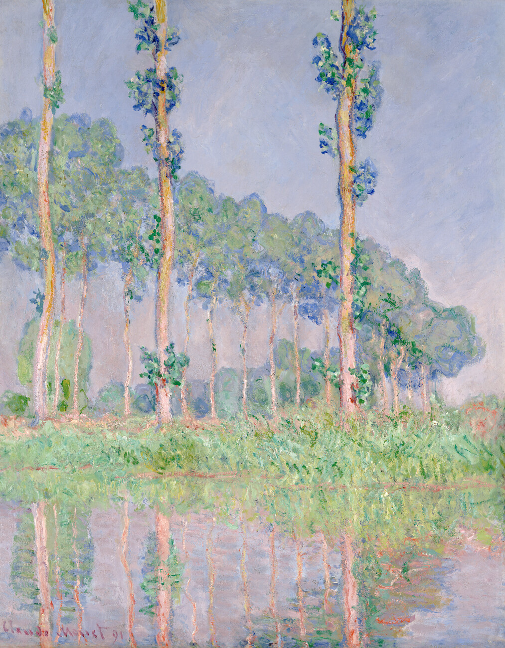 Poster Poplars, Pink Effect (1891), Claude Monet | Wall Art | 3+1 FREE |  UKposters