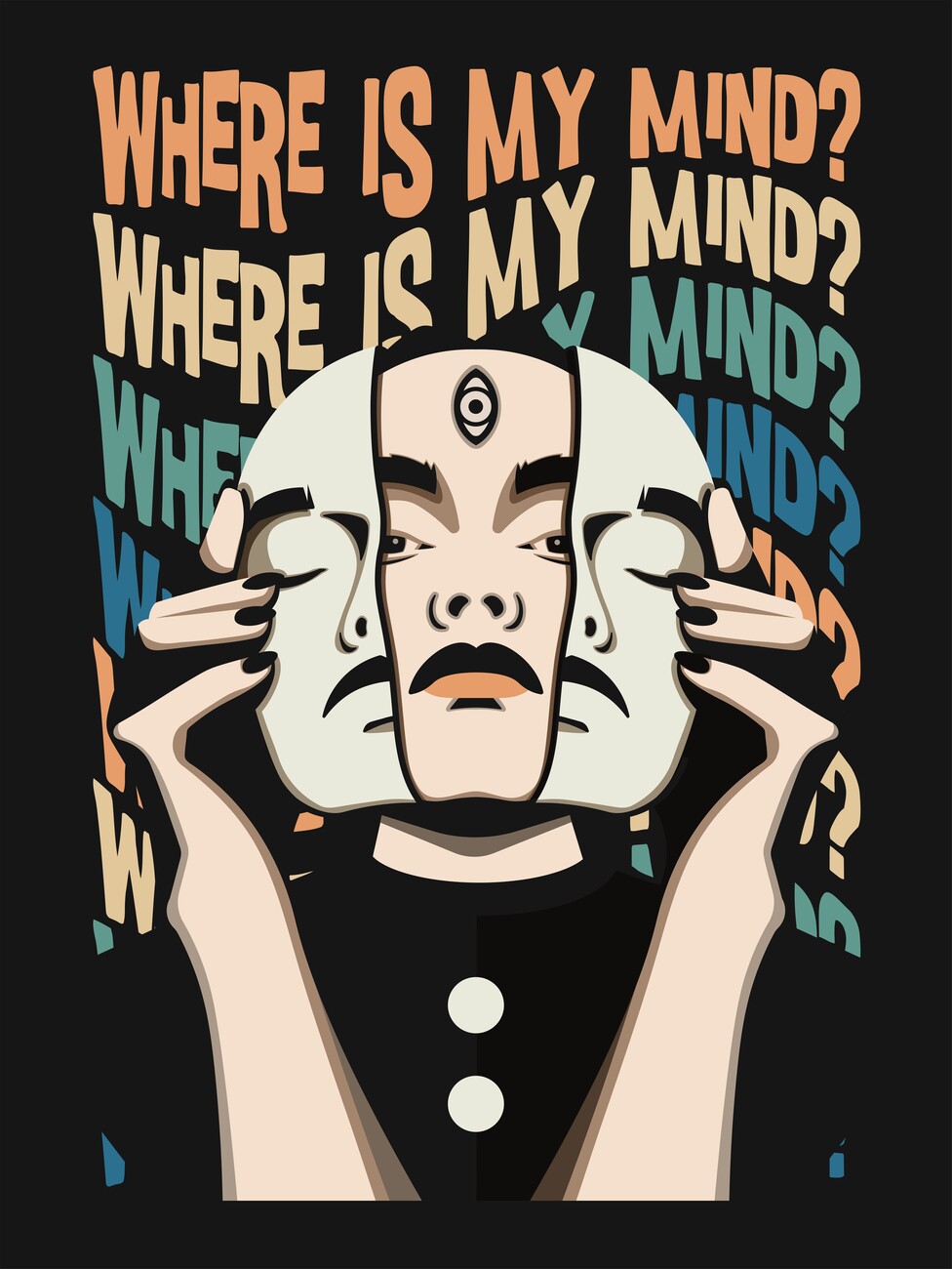 T-shirt Where Is My Mind Pixies, Retrodrome | Tips for original