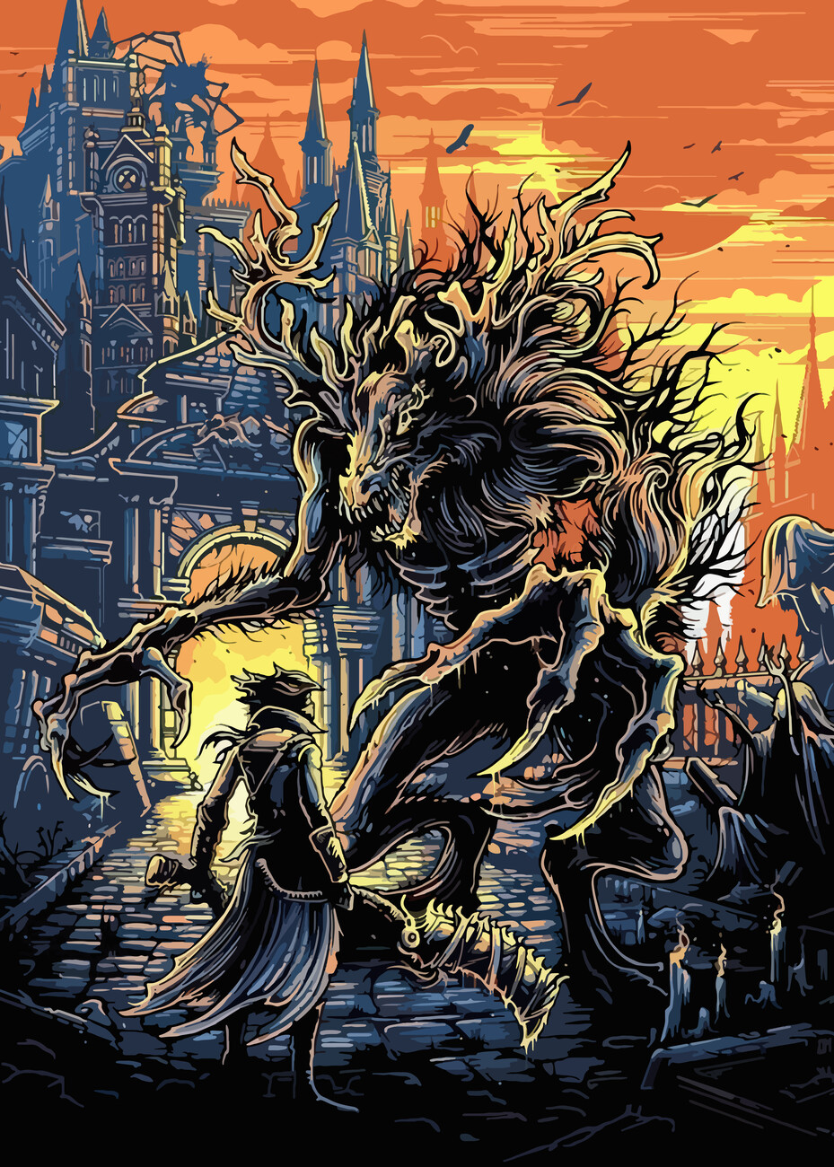 Poster Bloodborne - Game 01 | Wall Art | 3+1 FREE | Europosters