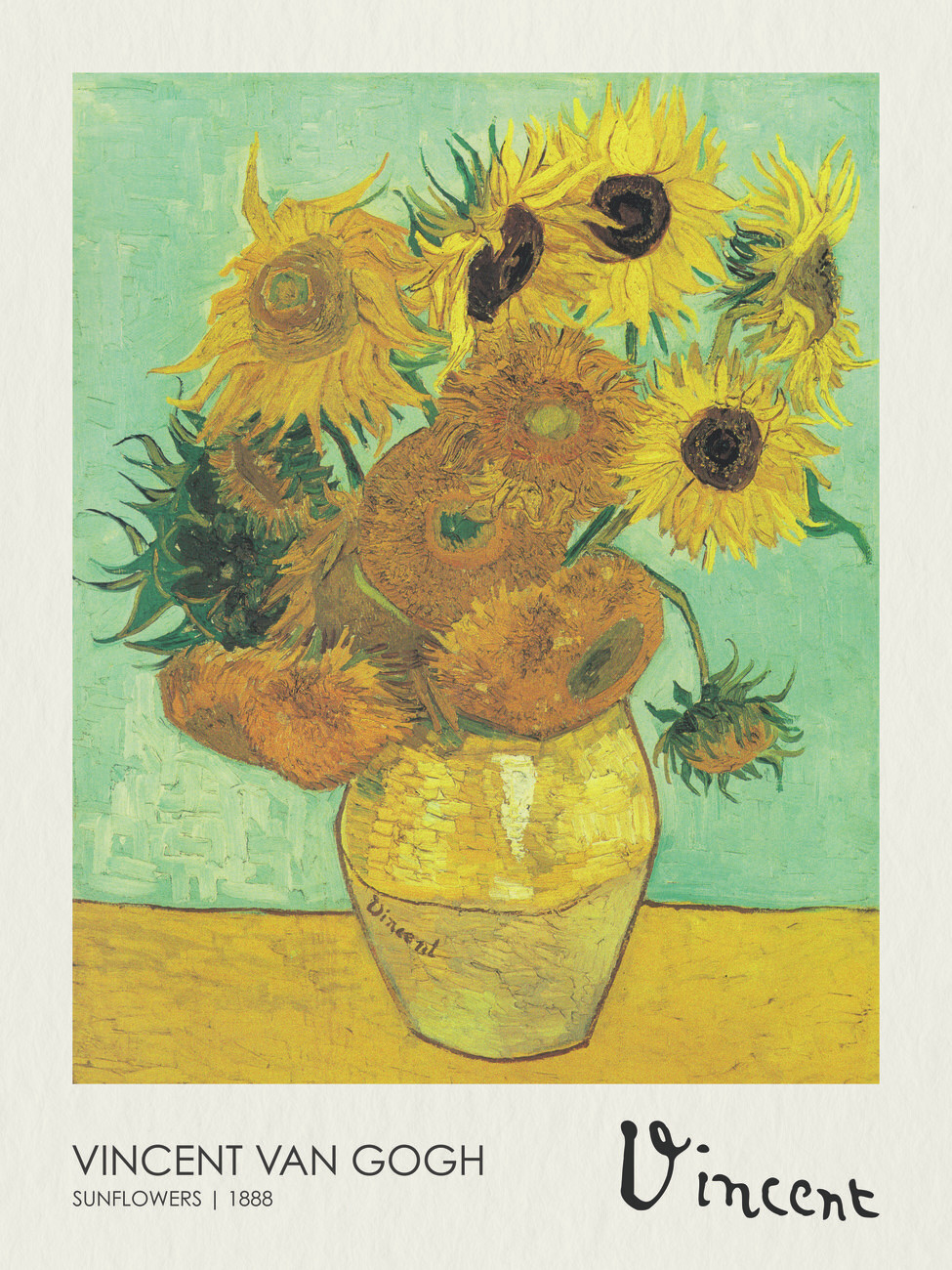 Poster Sunflowers (1888), Vincent van Gogh | Wall Art | 3+1 FREE