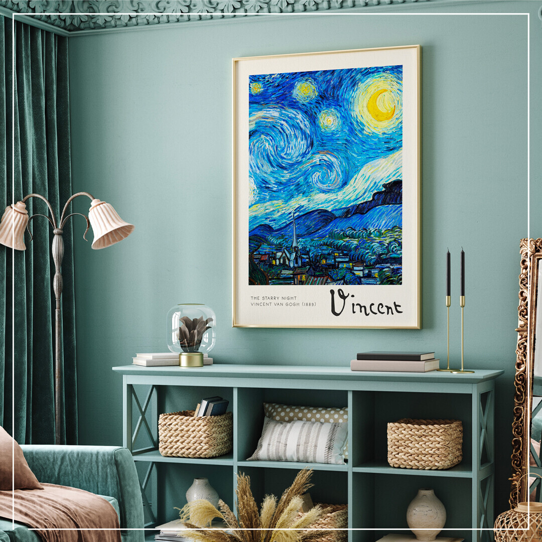 Van Gogh - De Sterrennacht Poster Van Gogh - De Sterrennacht Poster