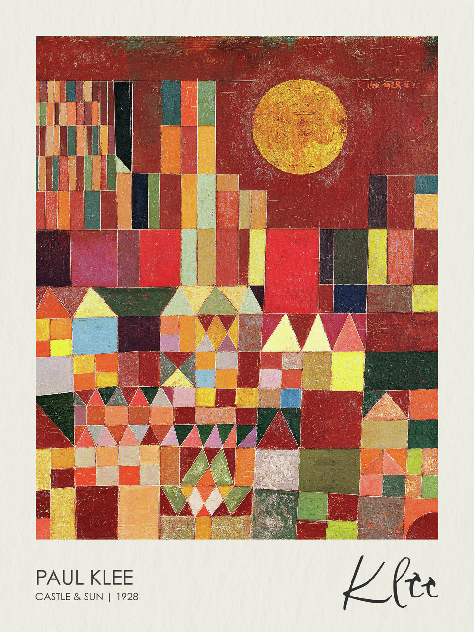 Poster Castle and Sun (1928), Paul Klee | Postere de perete | 3+1