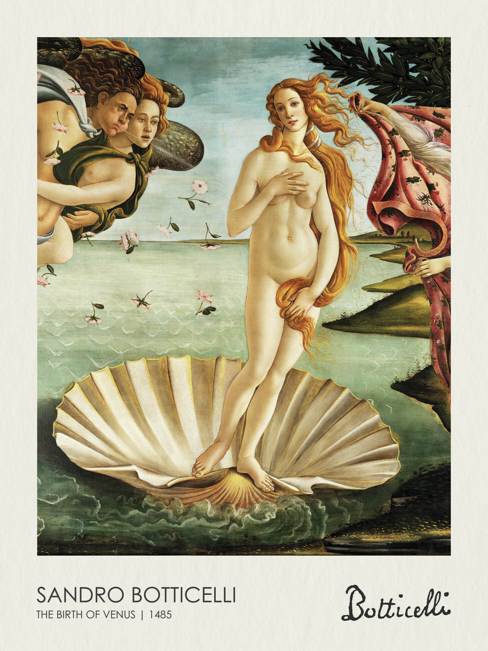 Poster The Birth of Venus (1485), Sandro Botticelli | Wall Art | 3