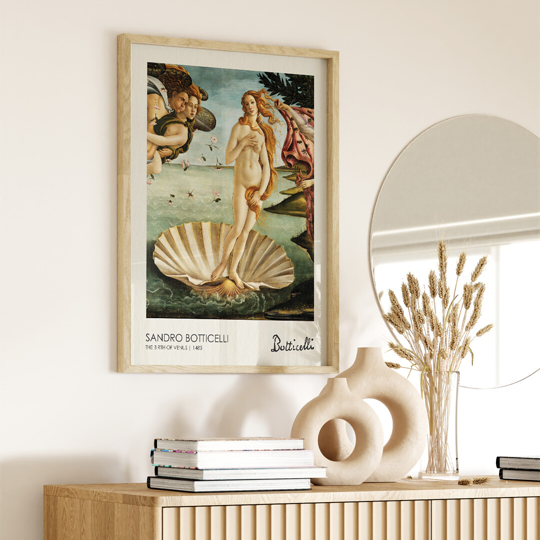 Poster The Birth of Venus (1485), Sandro Botticelli | Wall Art | 3