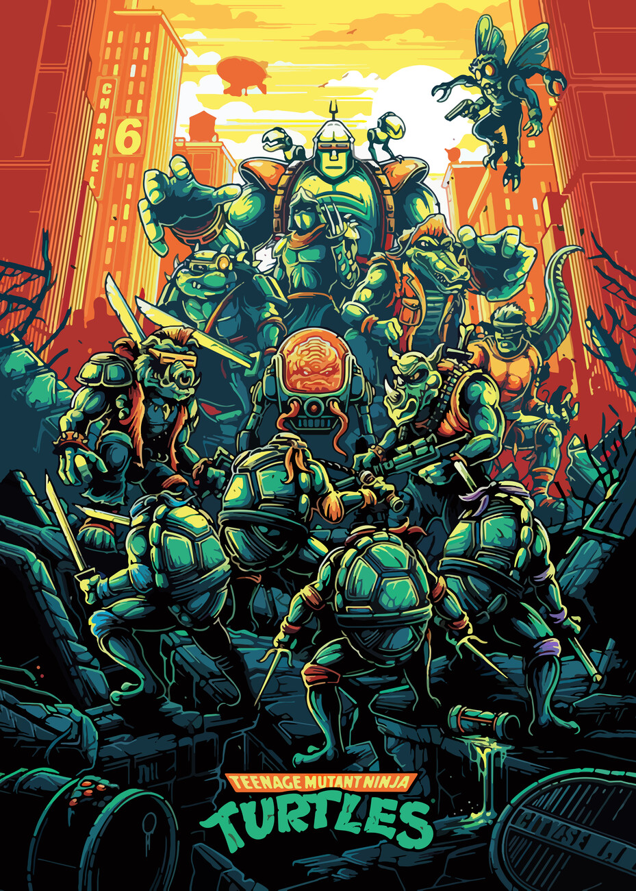 Poster turtles ninja | Wall Art | 3+1 FREE | Abposters.com