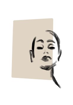 Poster Woman portrait