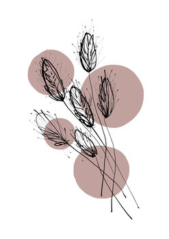 Poster Alina Buffiere - Delicate Botanicals - Wheat