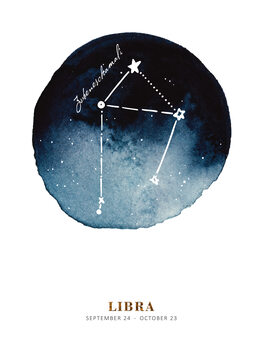 Poster Alina Buffiere - Zodiac - Libra