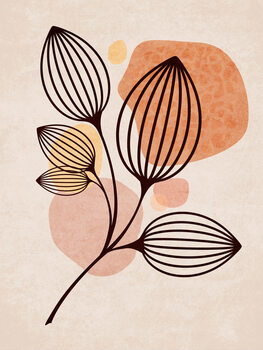 Poster Emel Tunaboylu - Boho Leaves 05