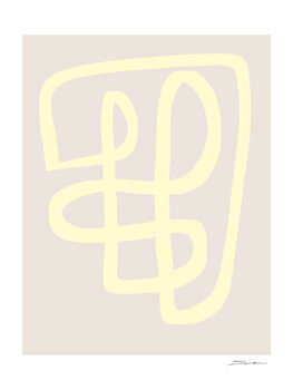 Poster Abstract yellow line