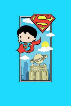 Plakát Superman - Chibi