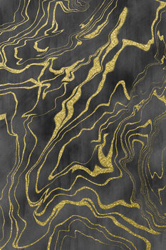 Poster Golden Flows No. 9