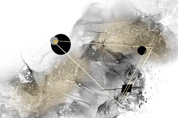 Poster Beyond all galaxies no 1 | alcohol ink