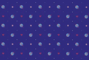 Poster Superman - Planets in space