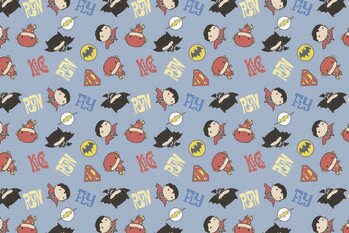 Poster Justice League - Vintage Chibi