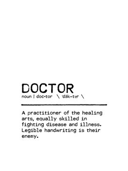 Póster Quote Doctor