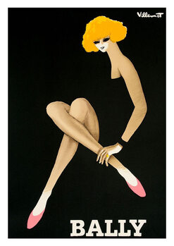 Poster Vintage Bally print