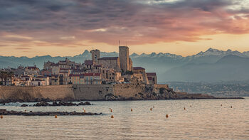 Poster Antibes Sunset