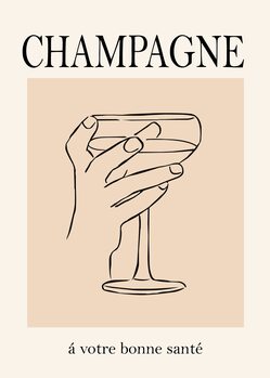 Poster Champagne Vintage