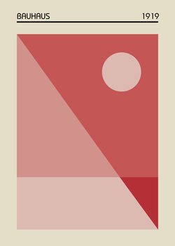 Poster Bauhaus Red 1919
