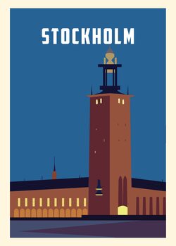 Poster Stockholm City Hall Sweden