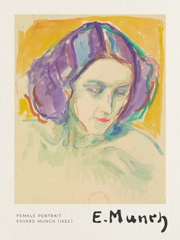 Poster Female Portrait - Edvard Munch