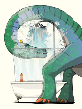 Dinosaurs in the Bathroom