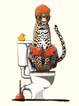 Safari Animals in the Bathroom