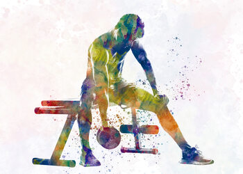 Watercolor sports illustrations