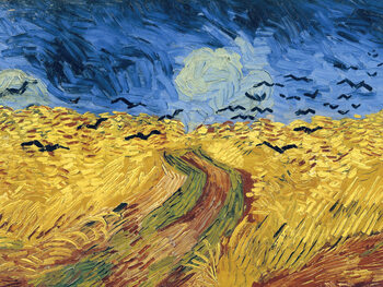 Poster Wheatfield with Crows