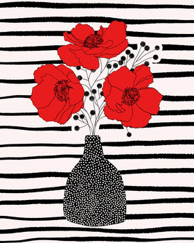 Poster Three Poppies