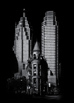 Poster Gooderham Flatiron Building And Toronto Downtown No 2