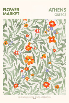 Poster Emel Tunaboylu - Flower Market Athens