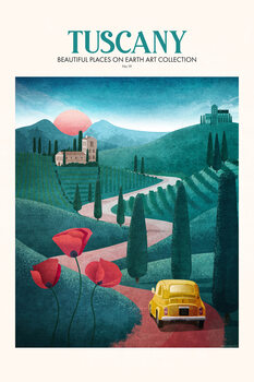 Plakat Emel Tunaboylu - Travel Tuscany