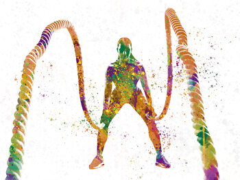 Watercolor sports illustrations