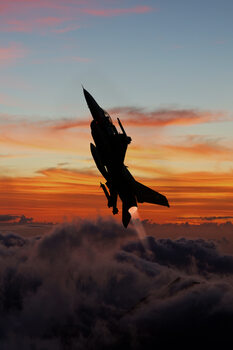 Poster F16 Fighting Falcon Afterburner