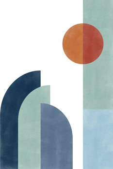 Terracotta and Blue