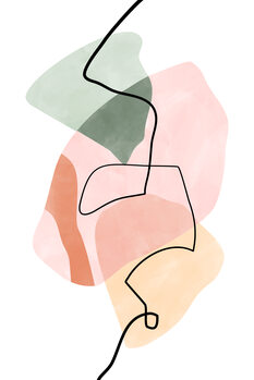 Poster Earthy Shapes & Lines Poster