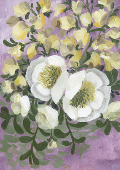 Poster Raelynna painterly florals