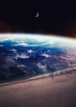 Landscape Of Earth Viewed From Space