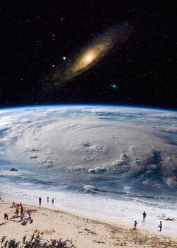 Landscape Of Earth Viewed From Space