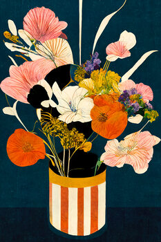 Poster Flowers At Night